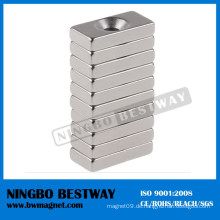 2015 Block Form NdFeB Magnet mit Mittelloch